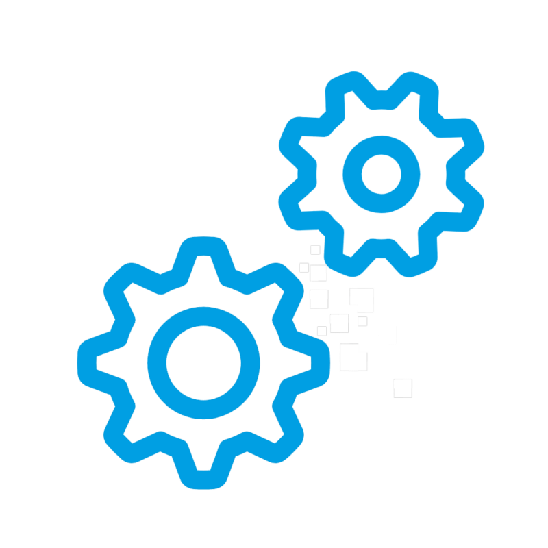 Icon das den Prozess des Schredderns symbloisiert