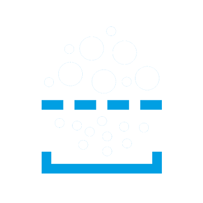 Icon das den Prozess der Siebung symbolisiert