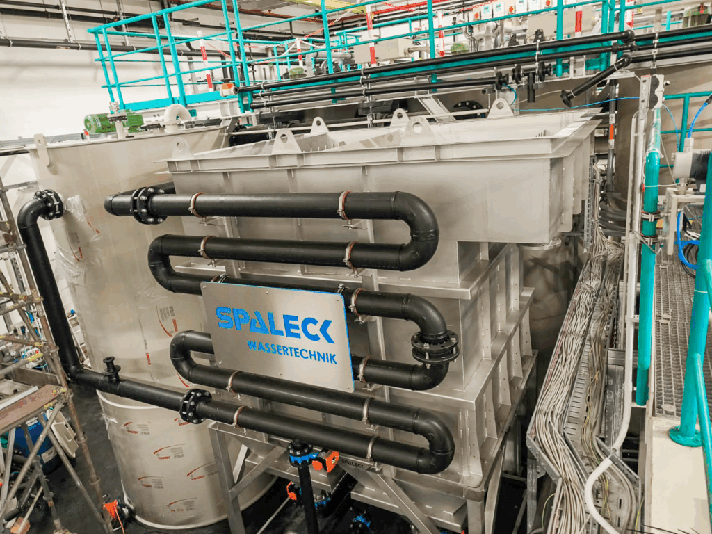 SPALECK Water Technology Installs Comprehensive Wastewater Treatment Solution | Water Treatment in Chip Production with SPALECK | Lamella Settlers for Wastewater Treatment in Chip Production | SPALECK
