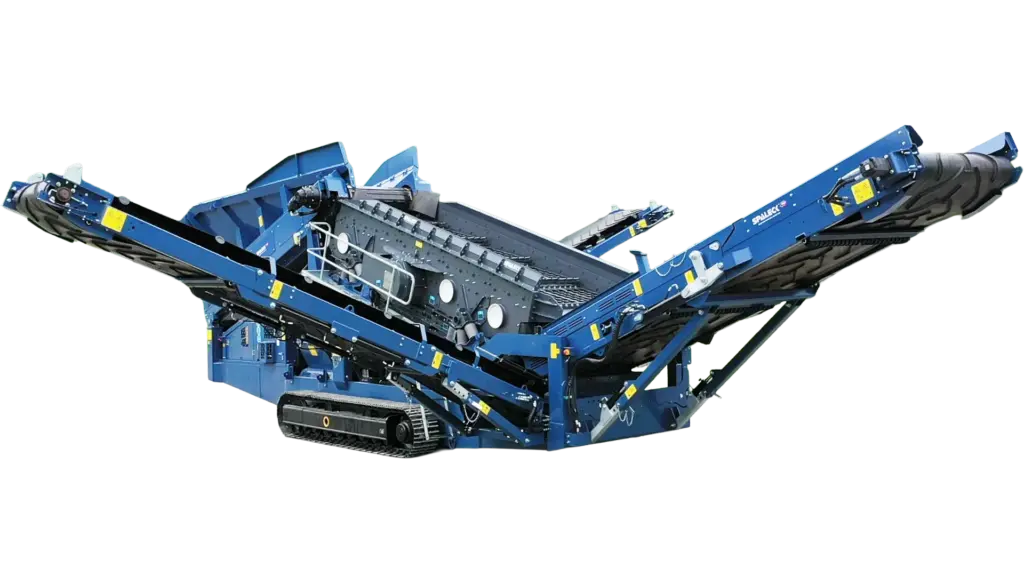 Mobile screening plant with upper and lower decks from SPALECK