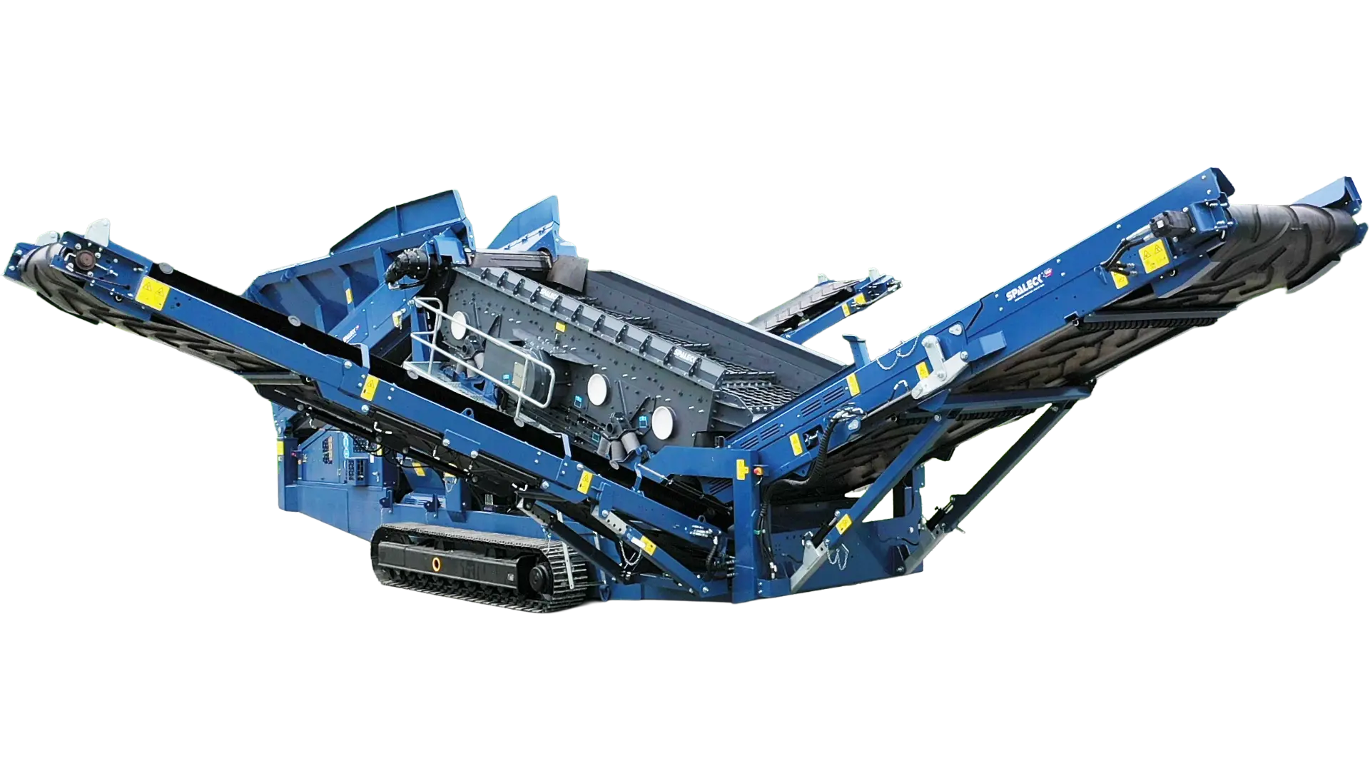 Mobile screening plants with upper and lower deck from SPALECK